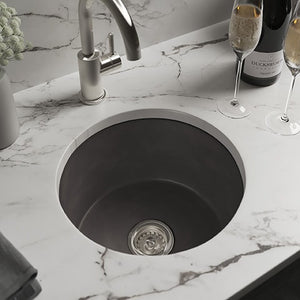 Alternate Image for Native Trails Malibu 14" NativeStone Concrete Bar/Prep Sink, Slate, NSB1407-S
