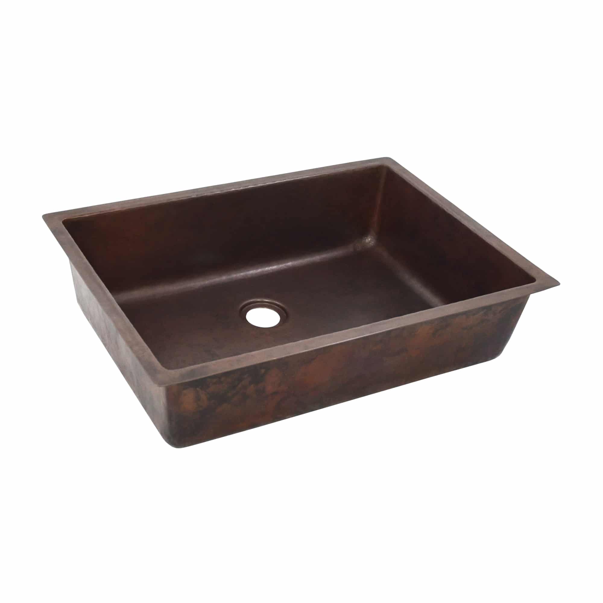 Native Trails Mandalay 20" Rectangular Undermount Copper Bathroom Sink, Antique Copper, CPS254