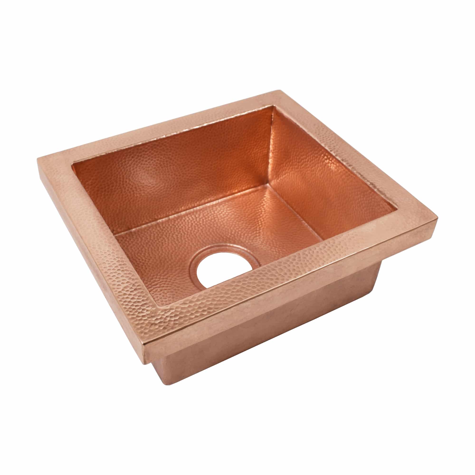 Native Trails Manhattan 17" Copper Bar/Prep Sink, Polished Copper, 16 Gauge, CPS432 Product Image