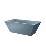 Native Trails 66" NativeStone Concrete Mendocino Freestanding Bathtub, Ocean, NST6634-O