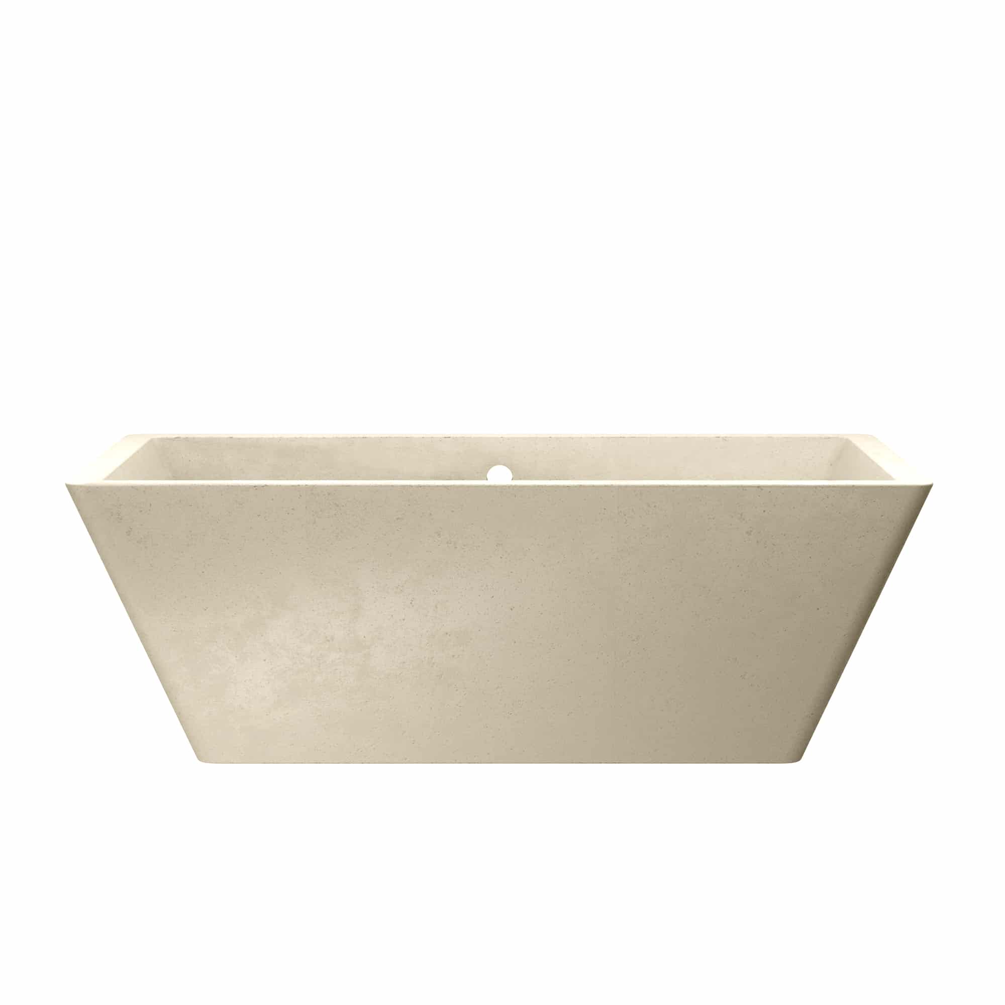 Native Trails 66" NativeStone Concrete Mendocino Freestanding Bathtub, Sand, NST6634-D Product Image