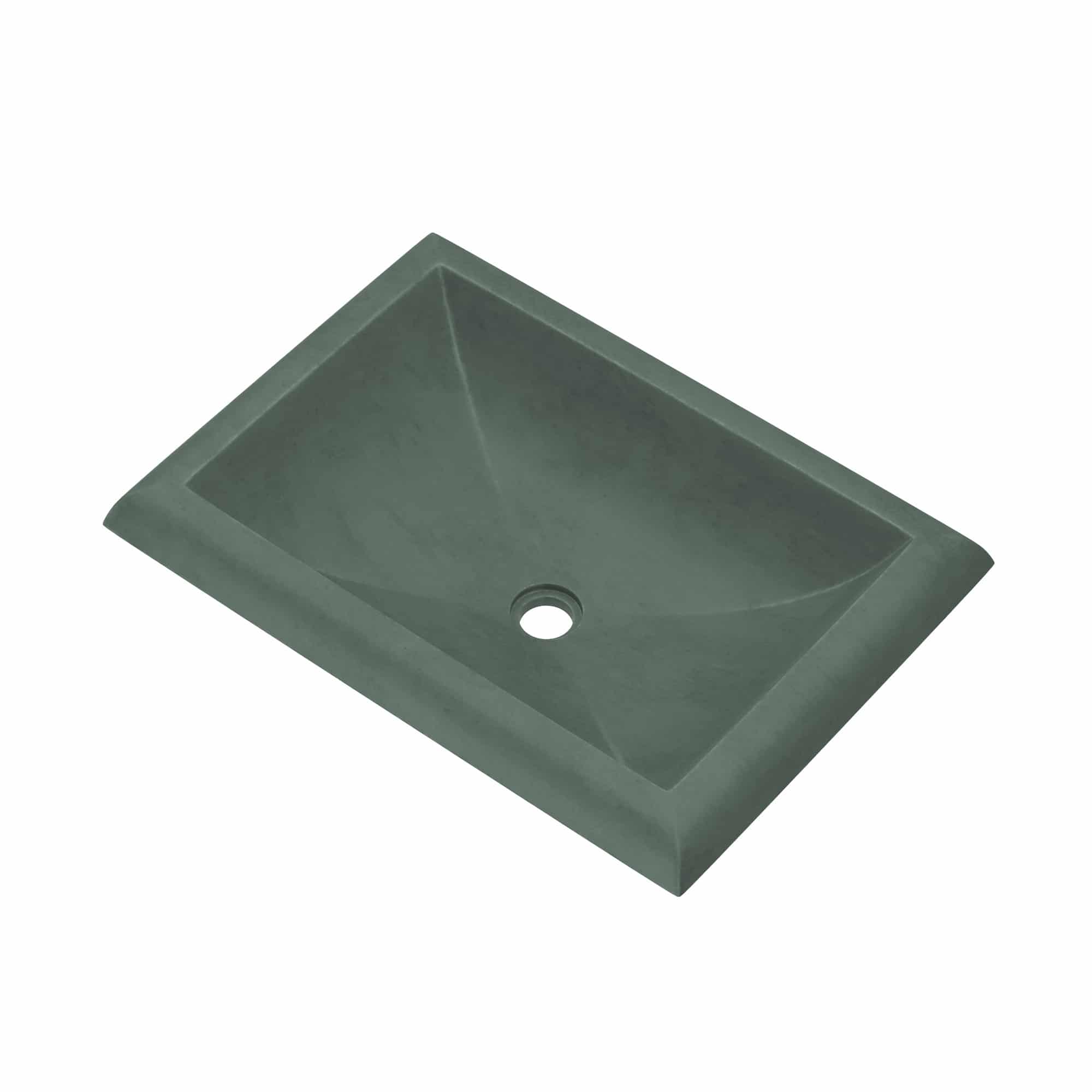 Native Trails Montecito 21.5" x 15.5" Rectangle Drop In NativeStone Concrete ADA Bathroom Sink, Forest, NSL2216-F Product Image