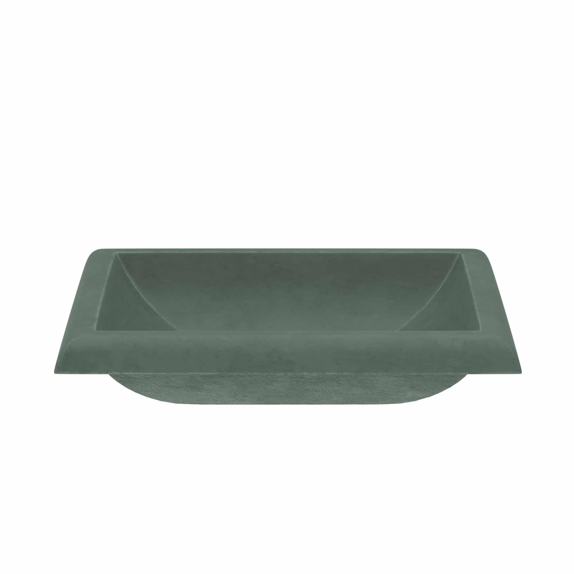 Native Trails Montecito 21.5" x 15.5" Rectangle Drop In NativeStone Concrete ADA Bathroom Sink, Forest, NSL2216-F Product Image