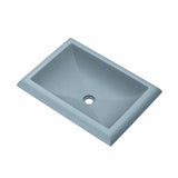 Native Trails Montecito 21.5" x 15.5" Rectangle Drop In NativeStone Concrete ADA Bathroom Sink, Ocean, NSL2216-O