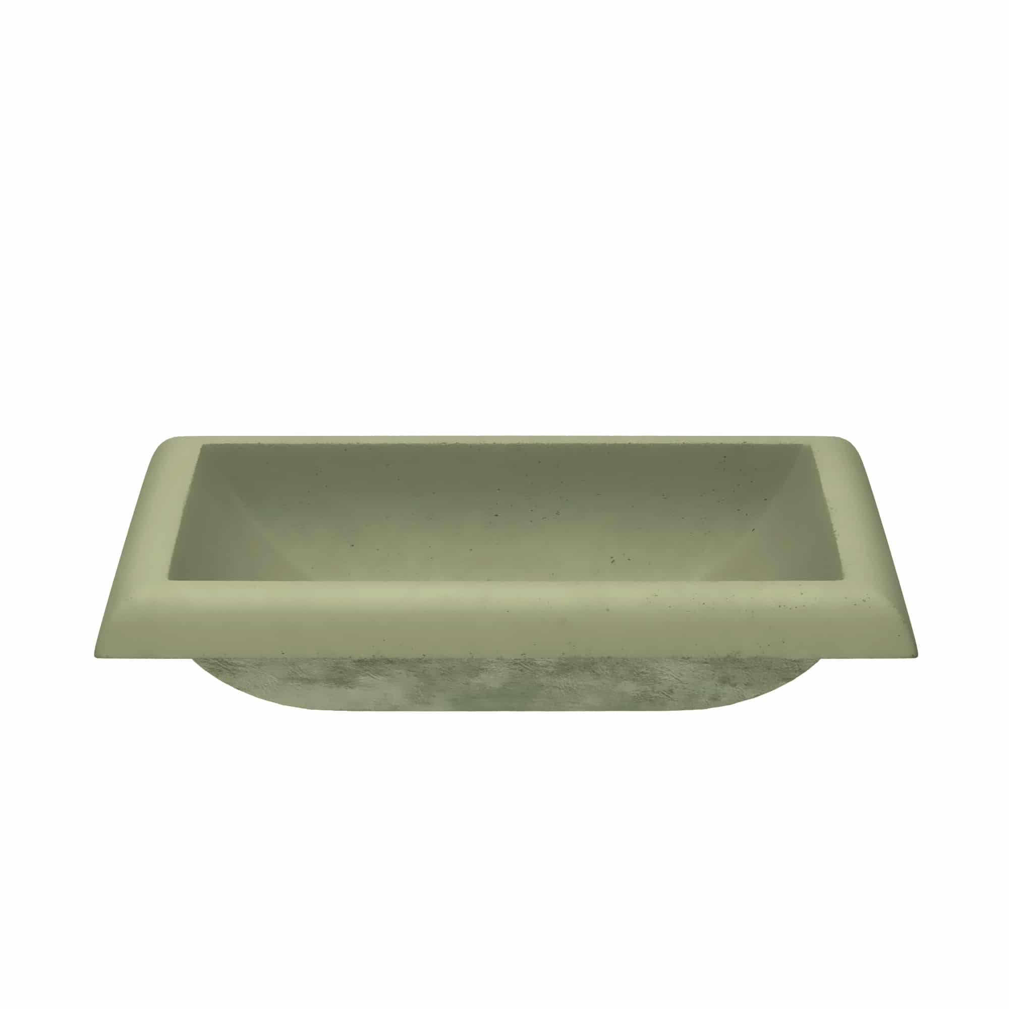 Native Trails Montecito 21.5" x 15.5" Rectangle Drop In NativeStone Concrete ADA Bathroom Sink, Sage, NSL2216-G Product Image