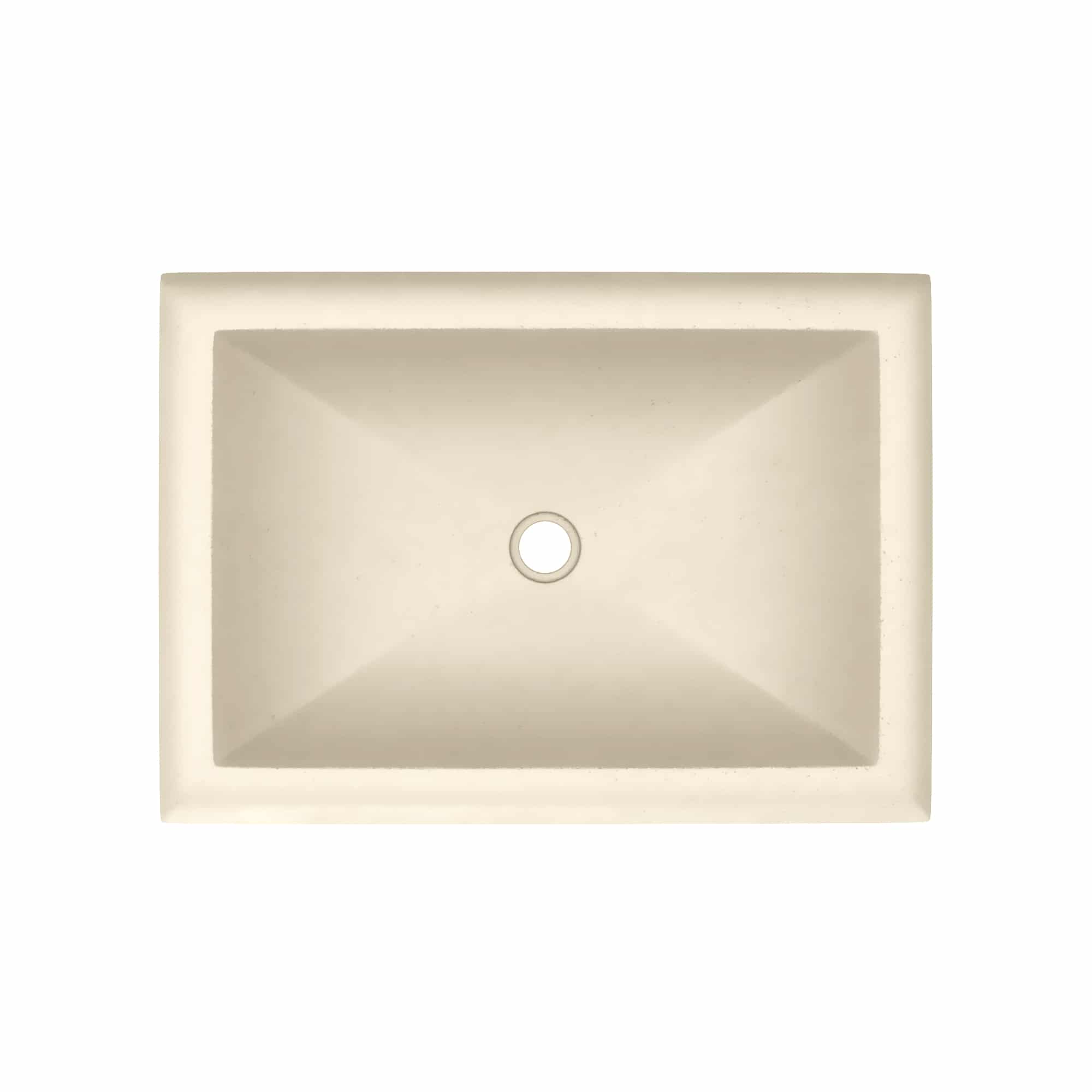 Native Trails Montecito 21.5" x 15.5" Rectangle Drop In NativeStone Concrete ADA Bathroom Sink, Sand, NSL2216-D Product Image