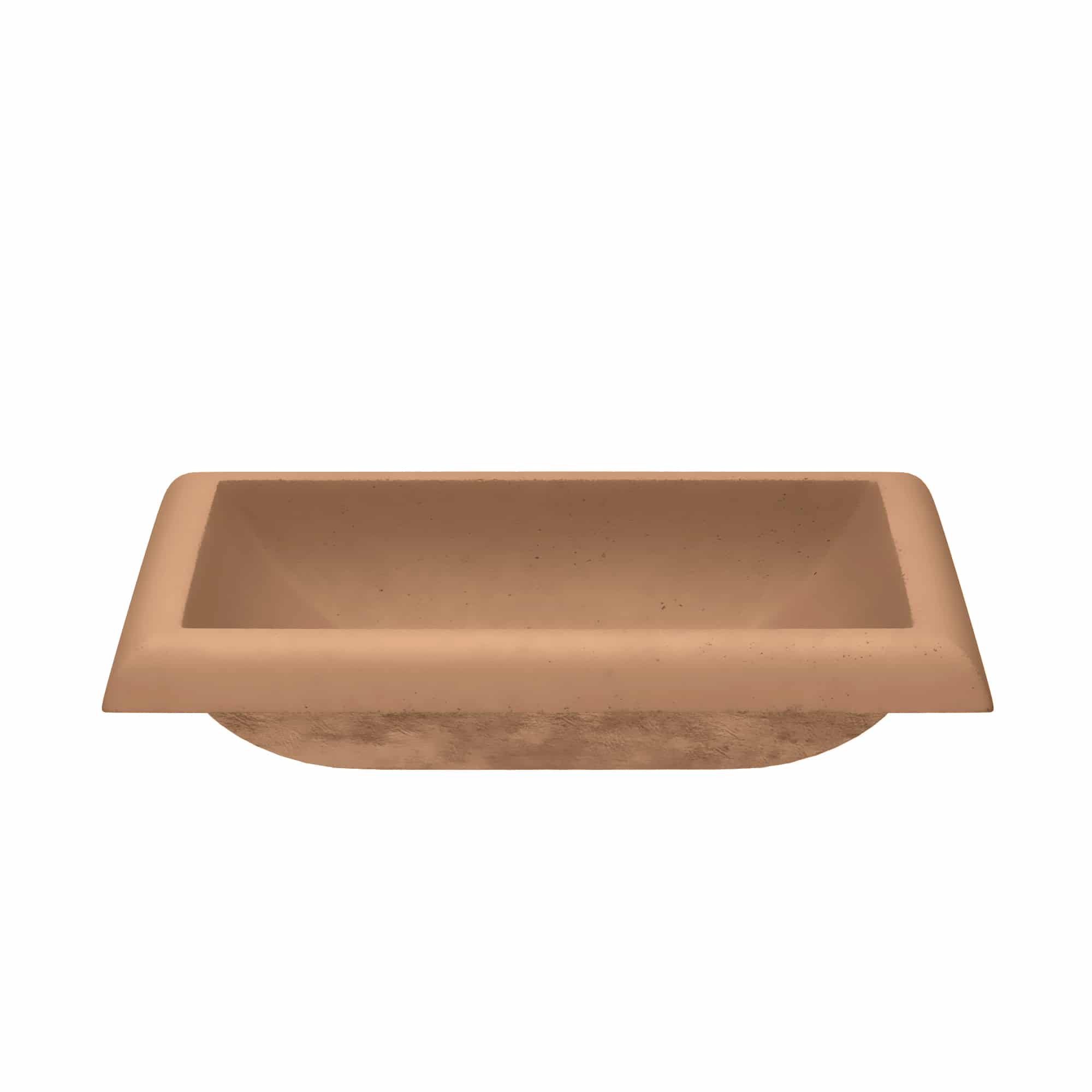 Native Trails Montecito 21.5" x 15.5" Rectangle Drop In NativeStone Concrete Bathroom Sink, Terracotta, NSL2216-T Product Image