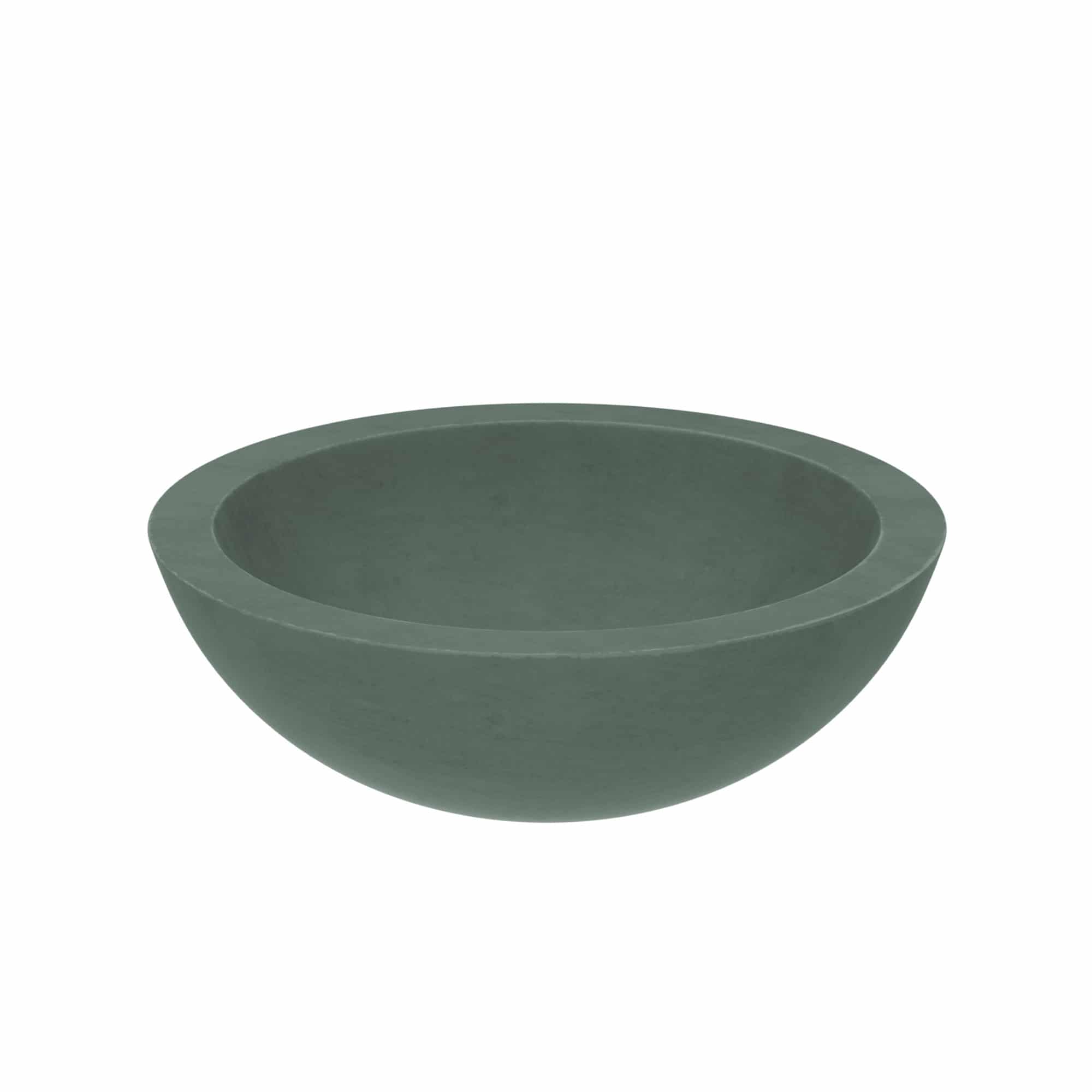 Native Trails Morro 17" Round Vessel NativeStone Concrete Bathroom Sink, Forest, NSL1705-F Product Image