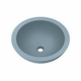 Native Trails Morro 17" Round Vessel NativeStone Concrete Bathroom Sink, Ocean, NSL1705-O