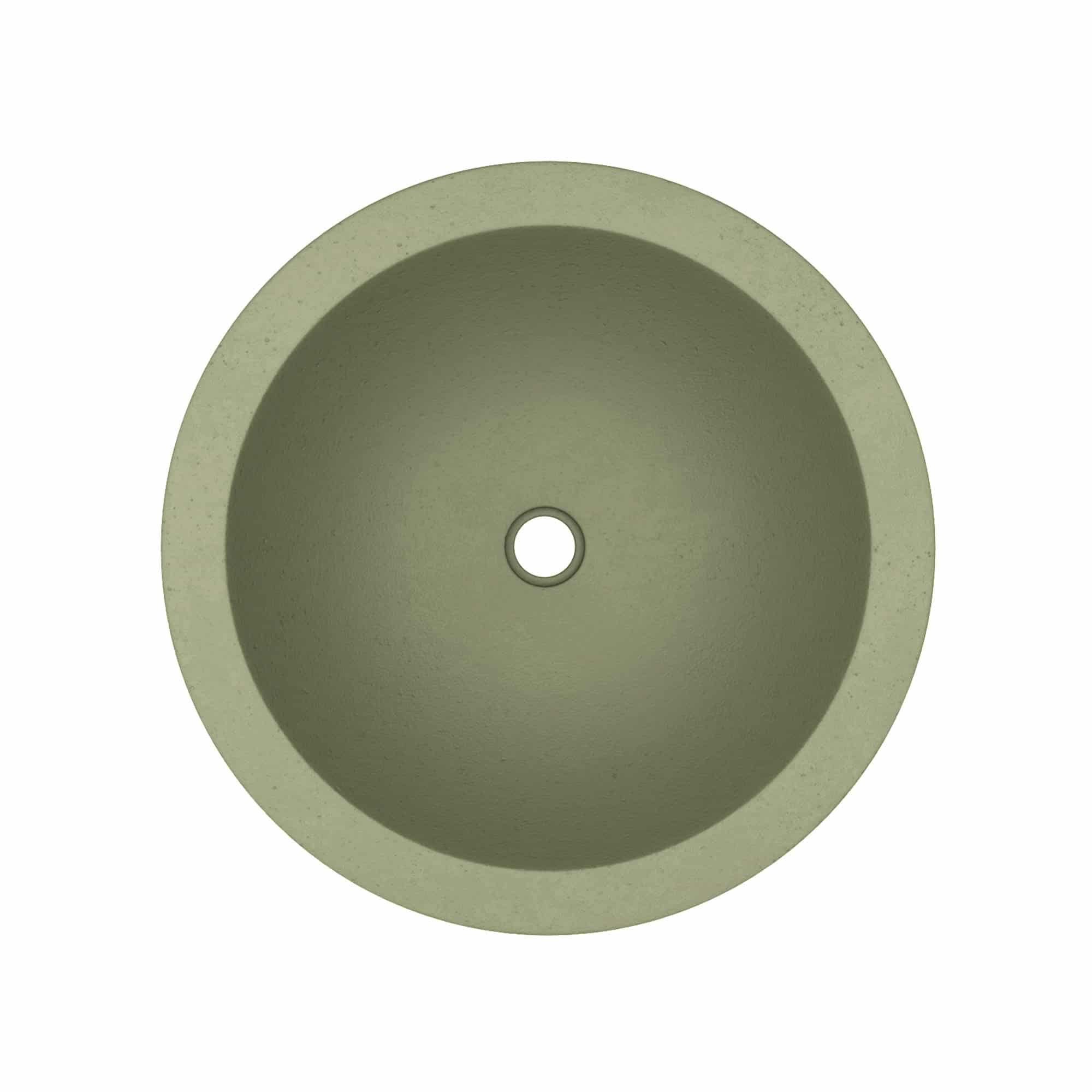 Native Trails Morro 17" Round Vessel NativeStone Concrete Bathroom Sink, Sage, NSL1705-G Product Image