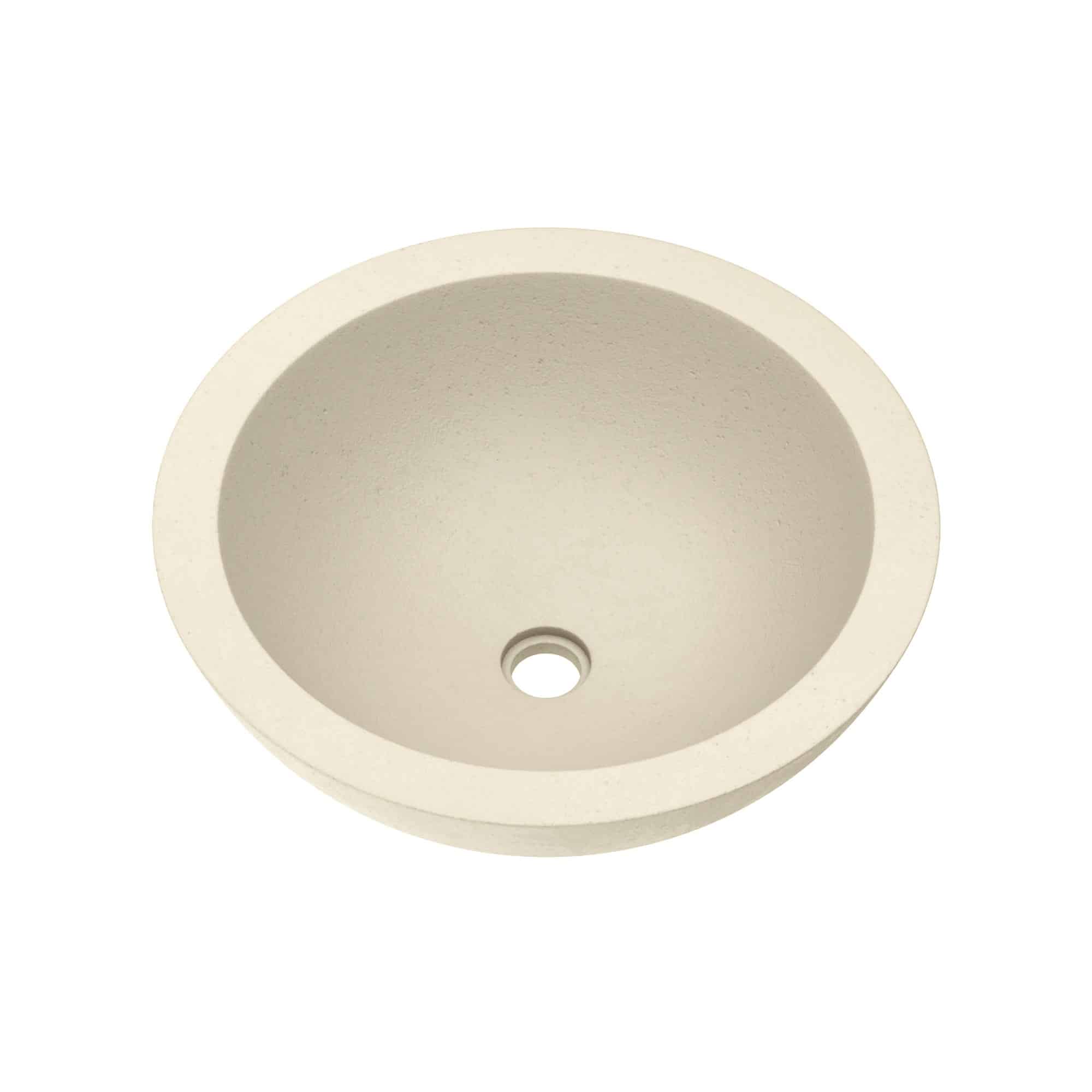 Native Trails Morro 17" Round Vessel NativeStone Concrete Bathroom Sink, Sand, NSL1705-D Product Image
