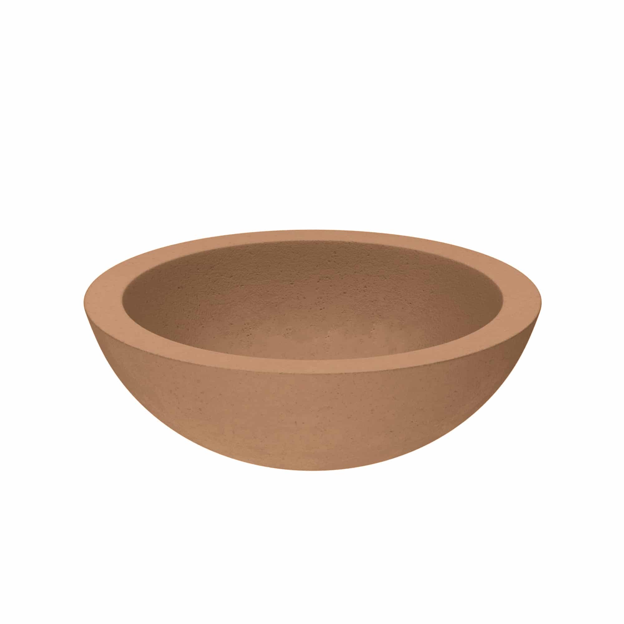 Native Trails Morro 17" Round Vessel NativeStone Concrete Bathroom Sink, Terracotta, NSL1705-T Product Image