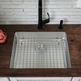 Karran 23" Undermount Stainless Steel Kitchen Sink with Accessories, 18 Gauge, NC-425-PK1