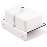 Nantucket Sinks Anchor 19.5" x 14" Irregular Wallmount Iron Bathroom Sink with Accessories, White/White, NS-ACBS20OF-PNKW
