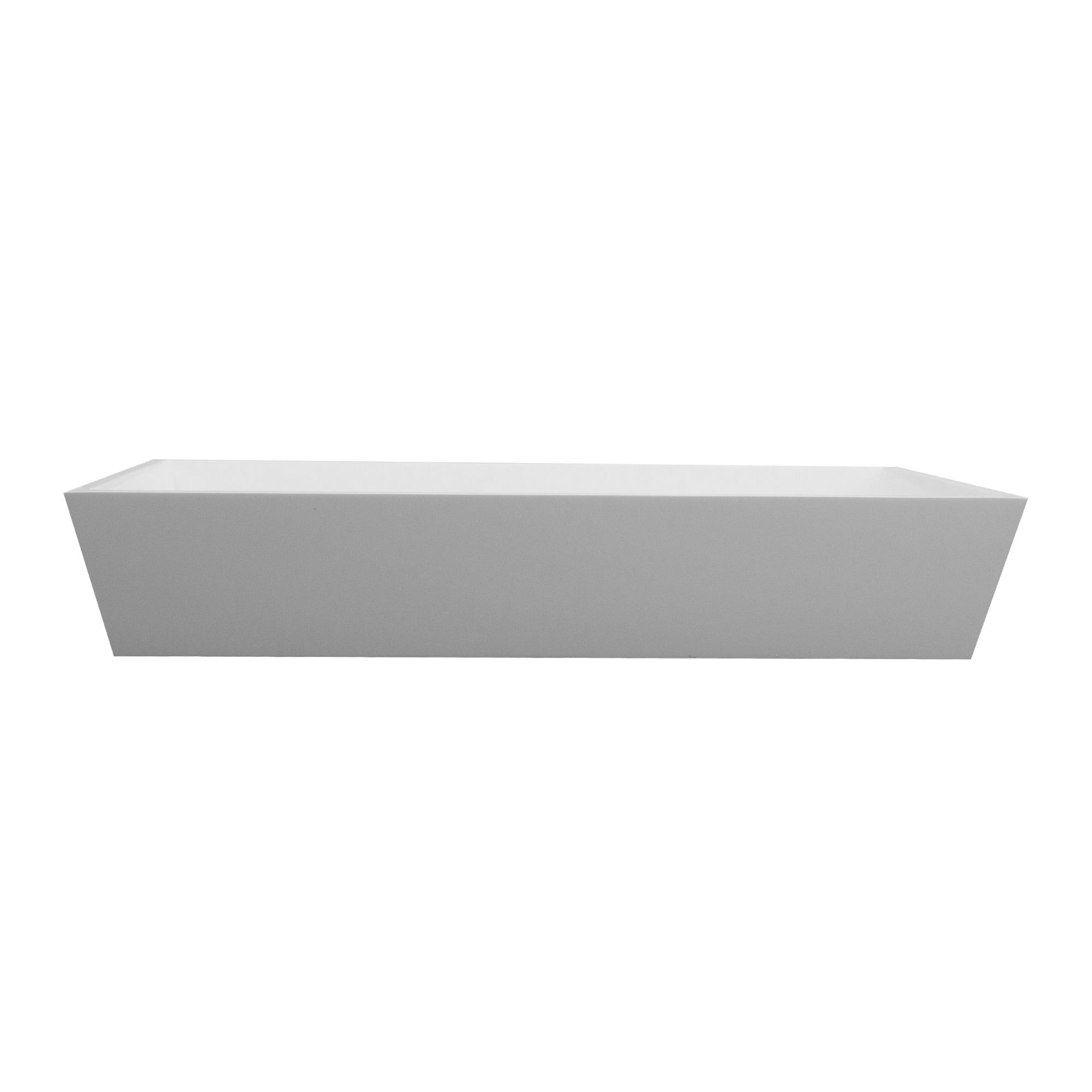 Nantucket Sinks Glacierstone 24" Glacierstone Bathroom Sink, White, NS-GSTR24