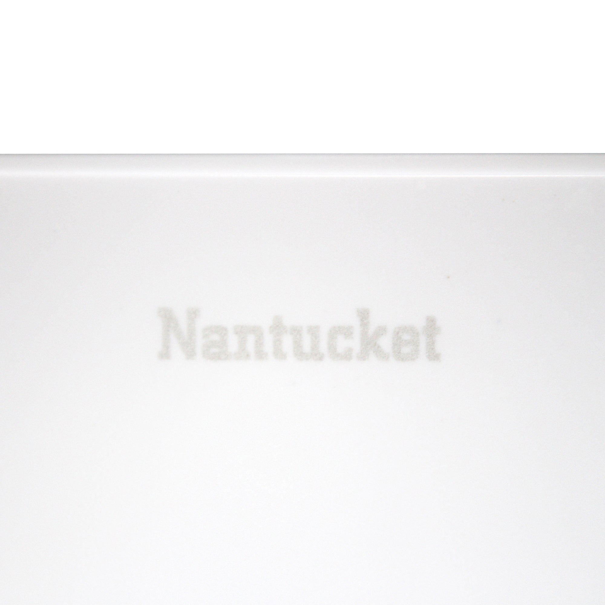 Nantucket Sinks Glacierstone 24" Glacierstone Bathroom Sink, White, NS-GSTR24