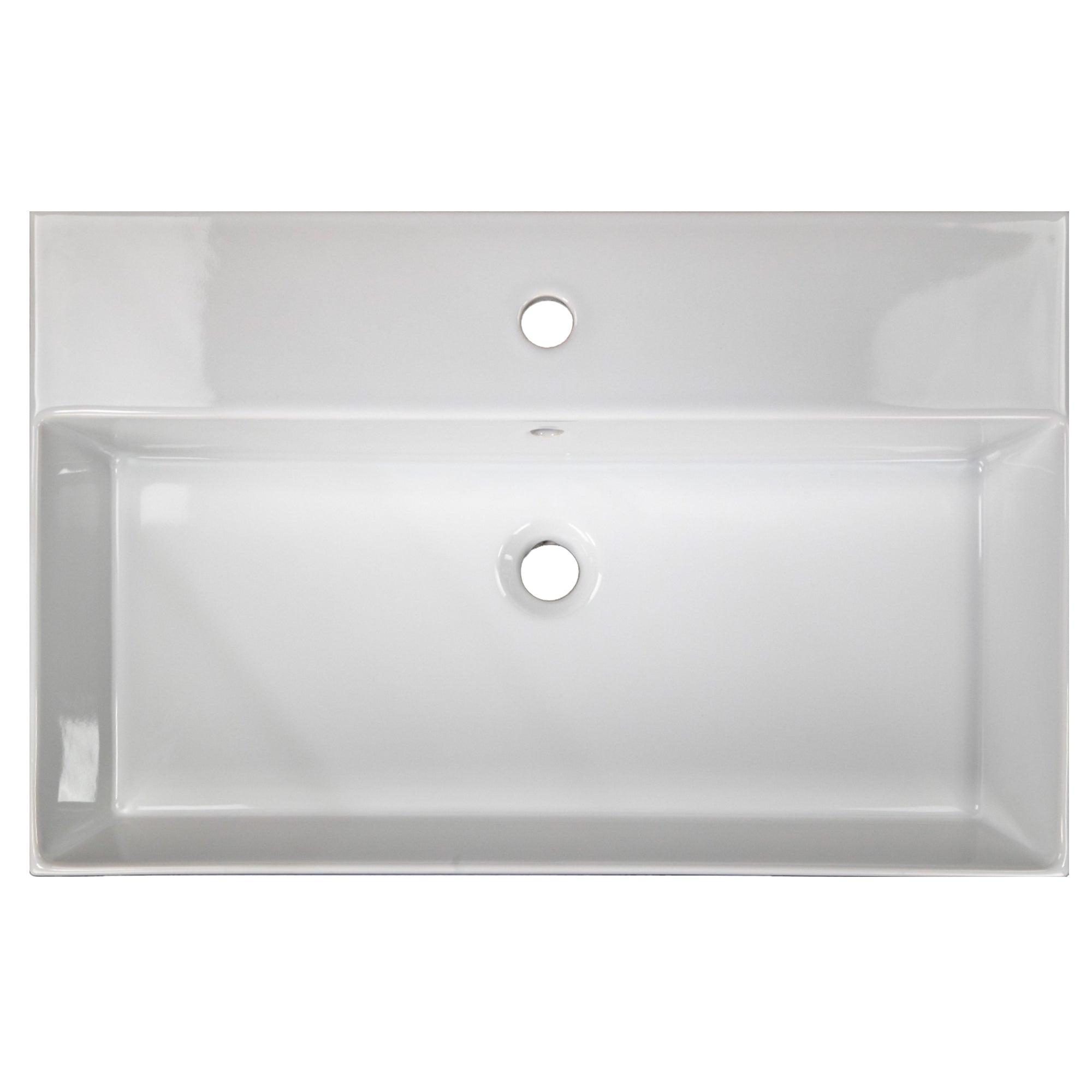 Nantucket Sinks Newport 28" x 18" Rectangle Wallmount Fireclay Bathroom Sink with Accessories, White, NS-NPCS28W