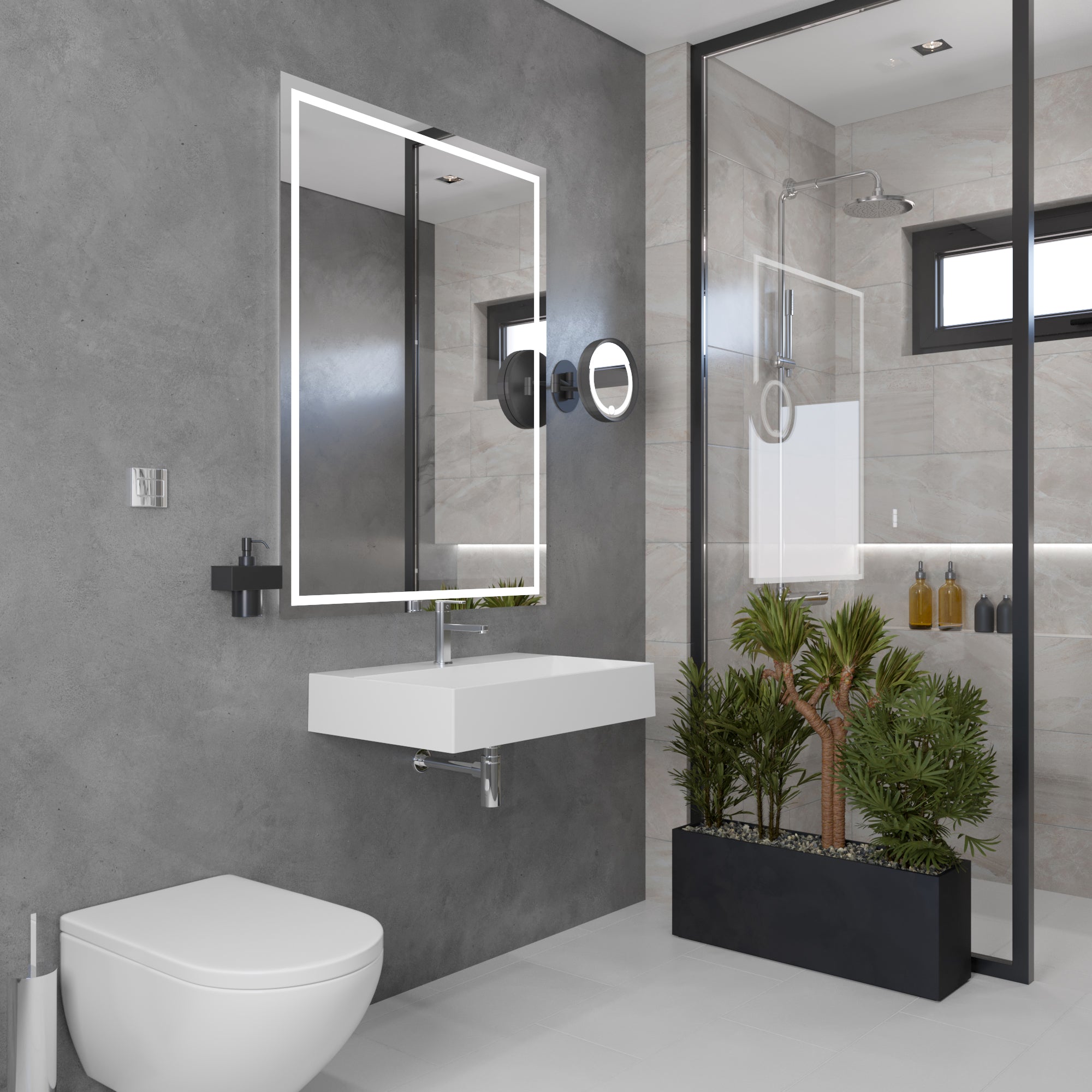 Nantucket Sinks Newport 28" x 18" Rectangle Wallmount Fireclay Bathroom Sink with Accessories, White, NS-NPCS28W