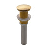 Nantucket Sinks Premium Bath Accessories' Brushed GoldFinish Umbrella Drain Brass, Rubber, NS-UDBG