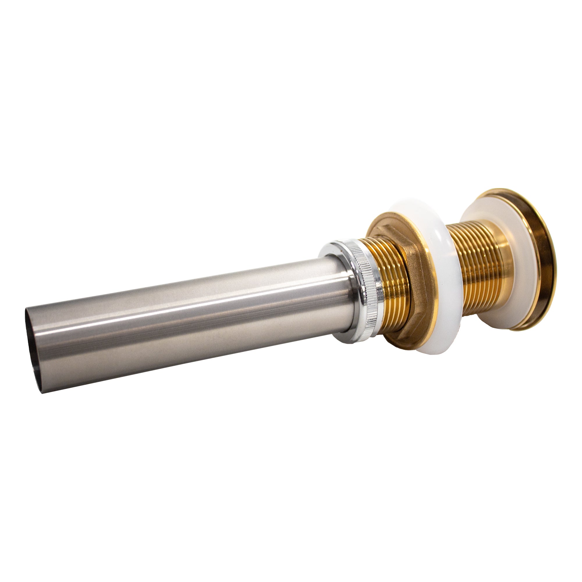 Nantucket Sinks Premium Bath Accessories' Brushed GoldFinish Umbrella Drain Brass, Rubber, NS-UDBG