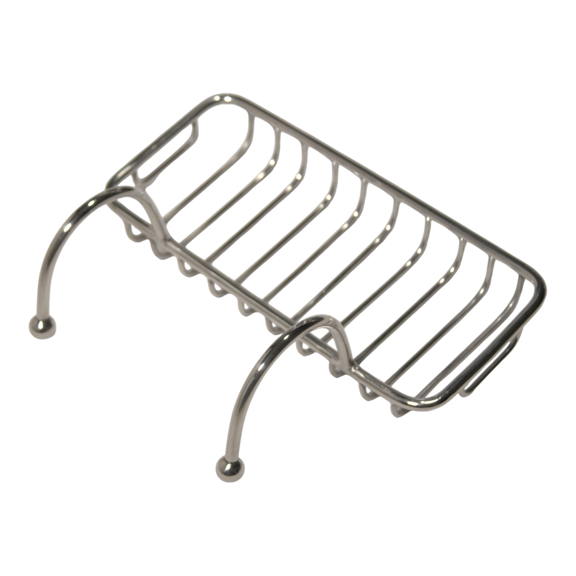 Nantucket Sinks Premium Accessories' Chrome Finish Over-Sink Soap Holder Stainless Steel, NS-VCSH-CH