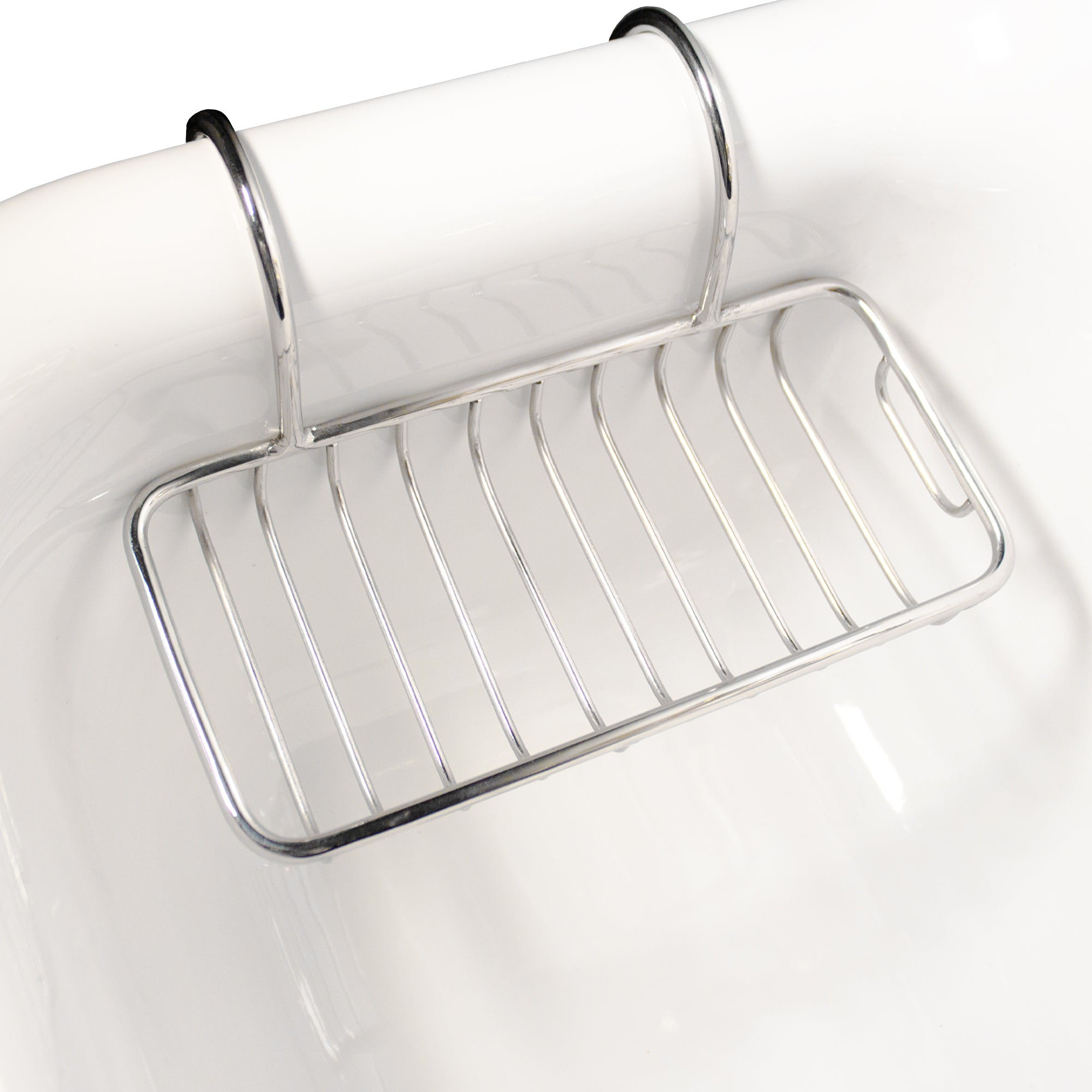 Nantucket sinks premium accessories' chrome finish over-sink soap holder stainless steel ns-vcsh-ch alternate product image