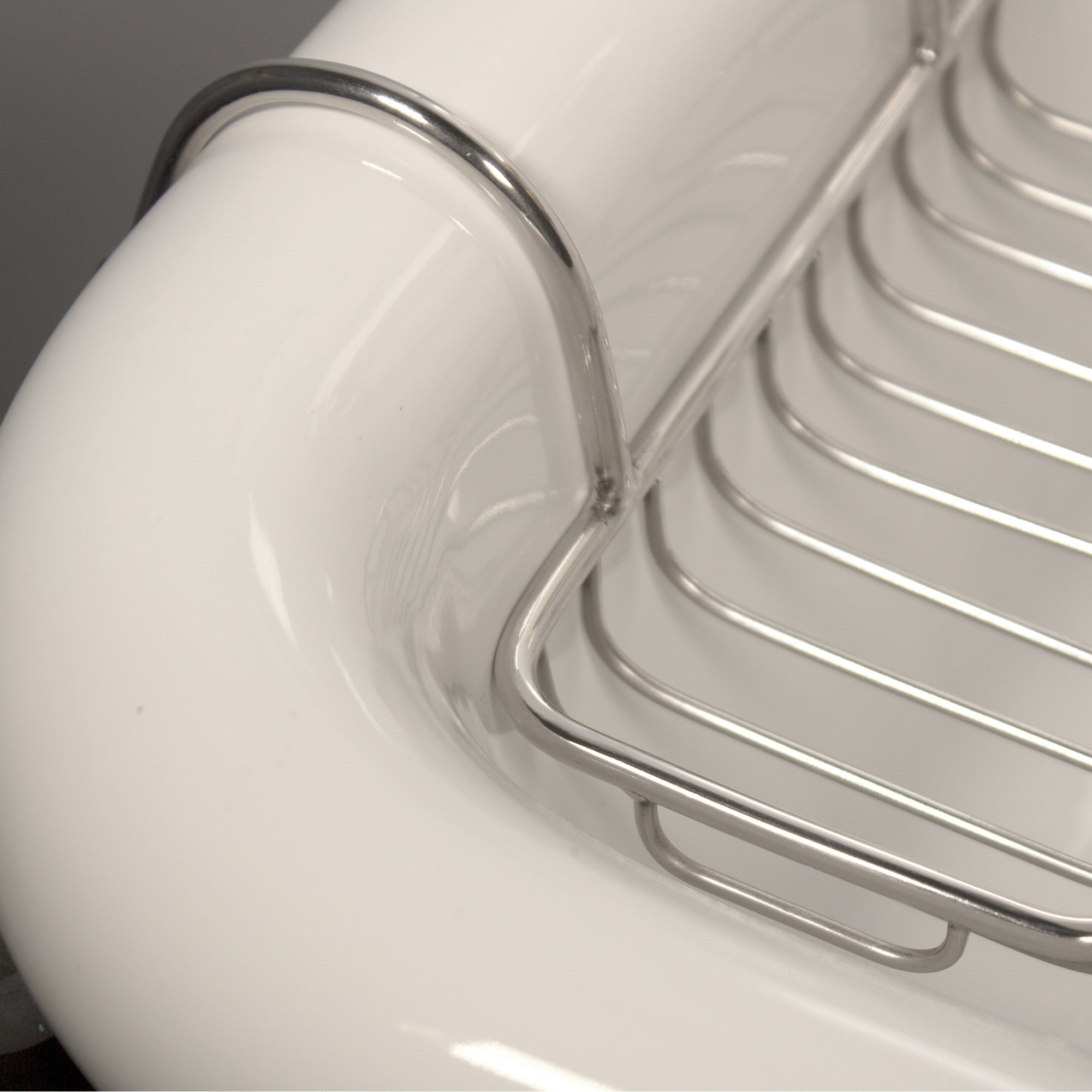 Nantucket sinks premium accessories' chrome finish over-sink soap holder stainless steel ns-vcsh-ch lifestyle image