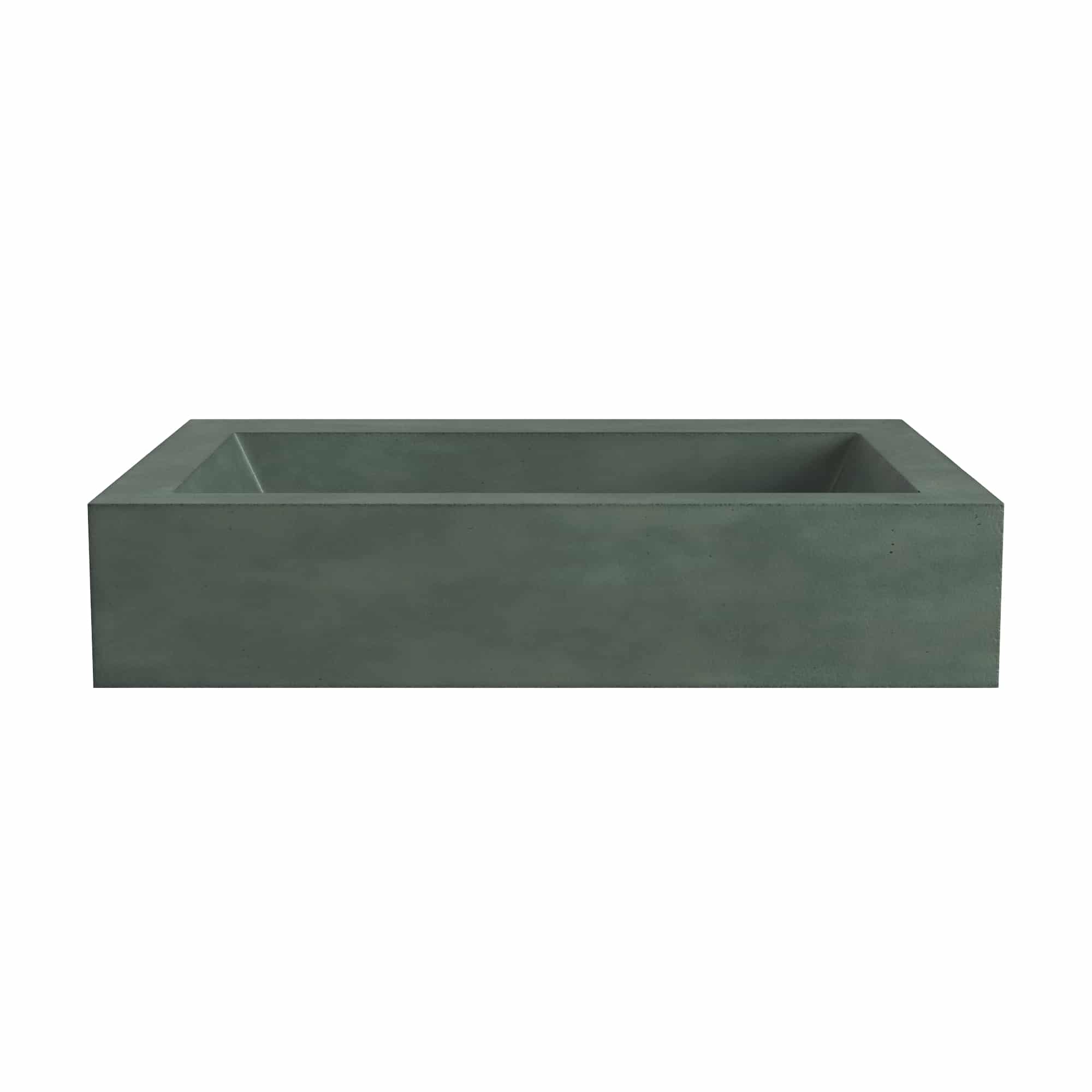 Native Trails Natoma 24" x 19" Rectangle Wall Mount NativeStone Concrete ADA Bathroom Sink, Forest, NSL2405-FX Product Image