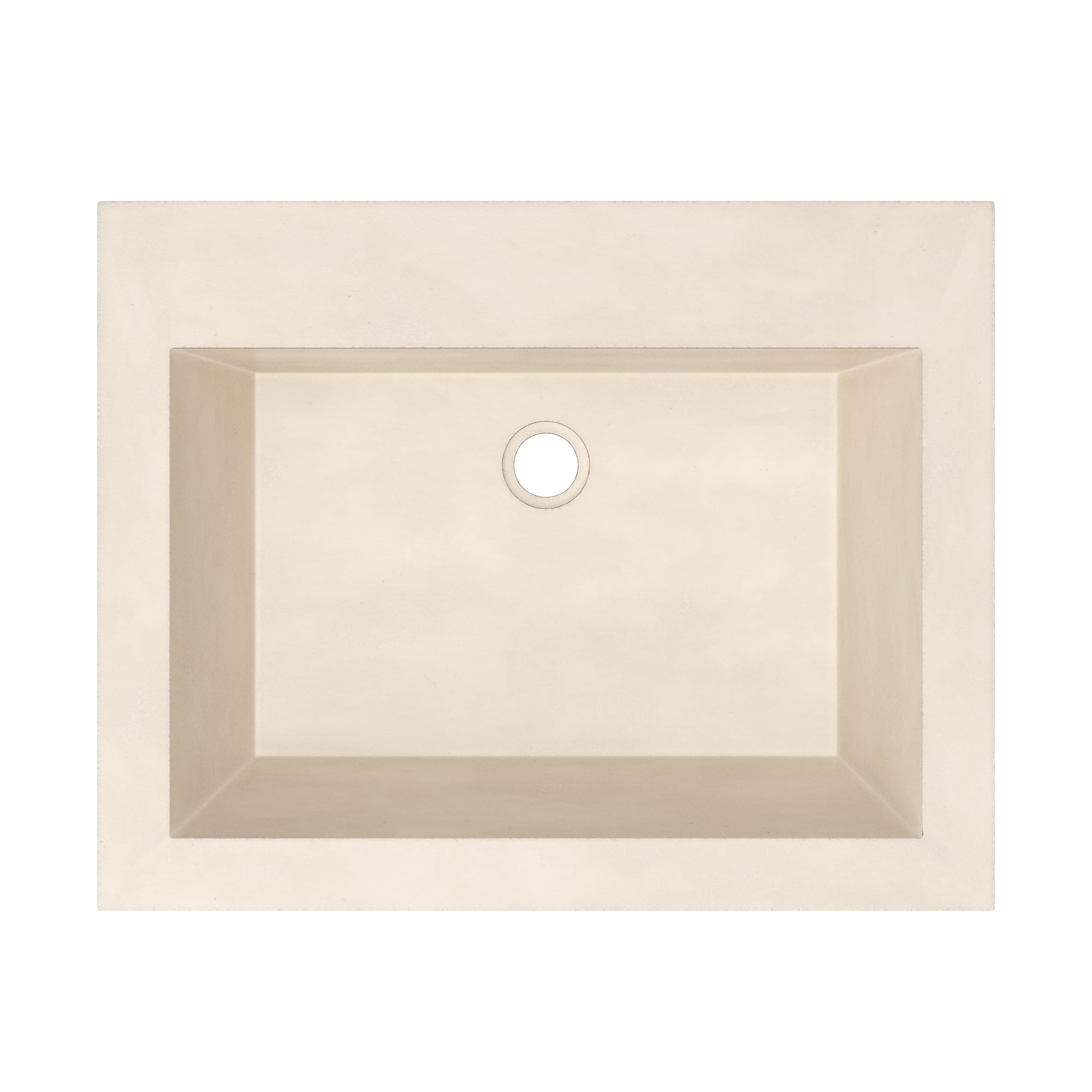 Native Trails Natoma 24" x 19" Rectangle Wall Mount NativeStone Concrete ADA Bathroom Sink, Sand, NSL2405-DX Product Image