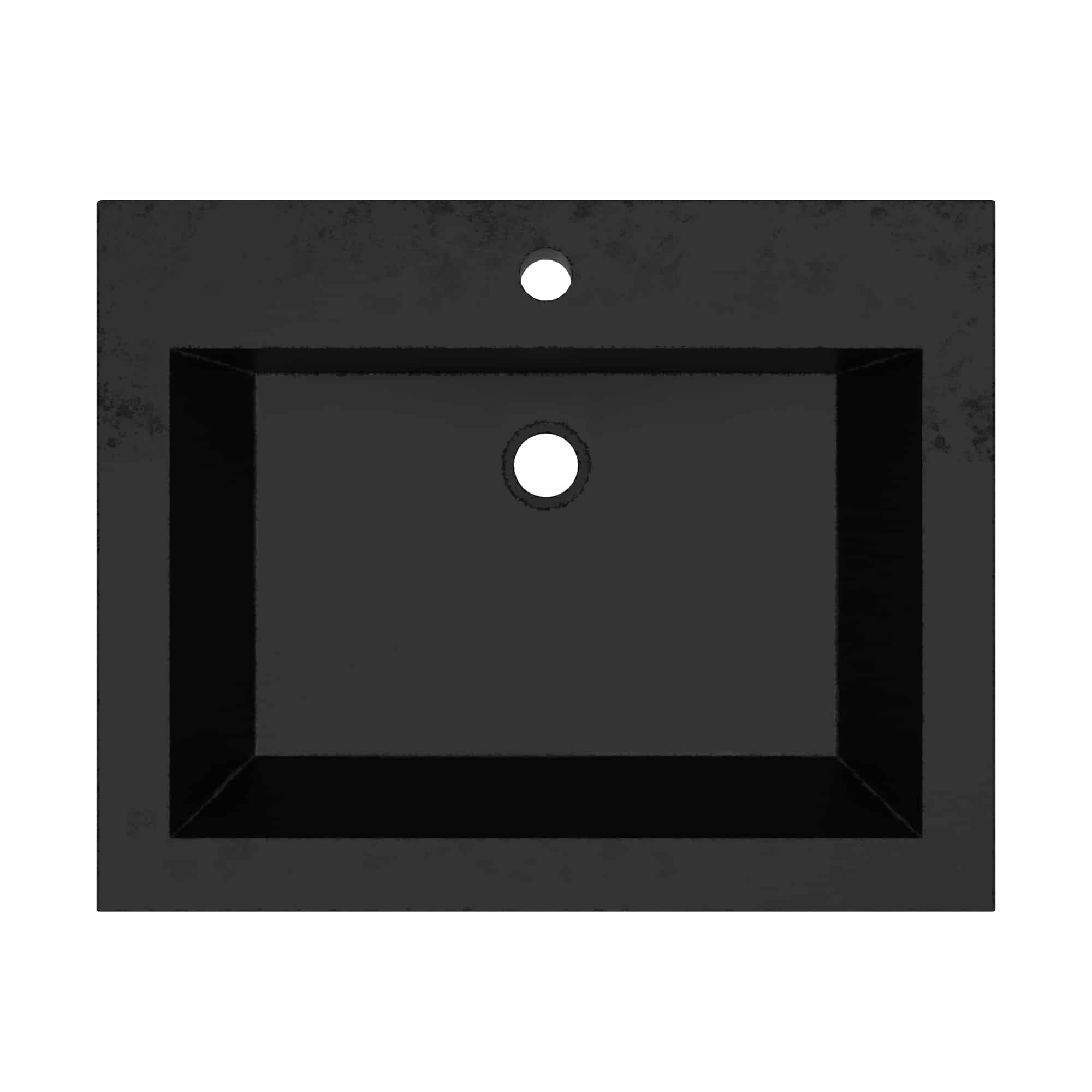 Native Trails Natoma 24" x 19" Rectangle Wall Mount NativeStone Concrete ADA Bathroom Sink, Charcoal, NSL2405-C Product Image