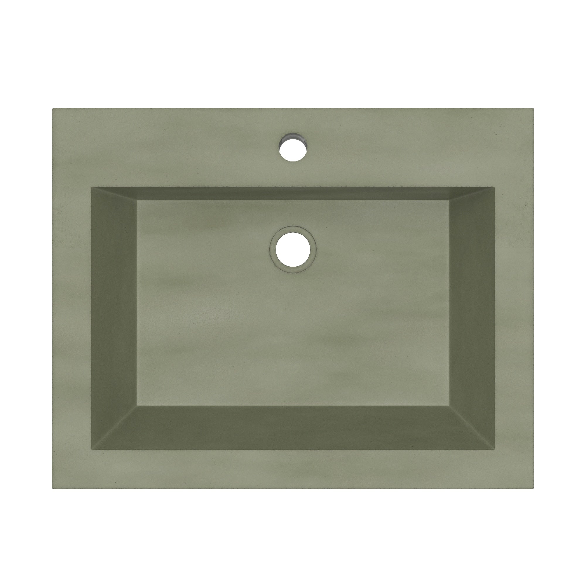 Native Trails Natoma 24" x 19" Rectangle Wall Mount NativeStone Concrete ADA Bathroom Sink, Ocean, NSL2405-O Product Image