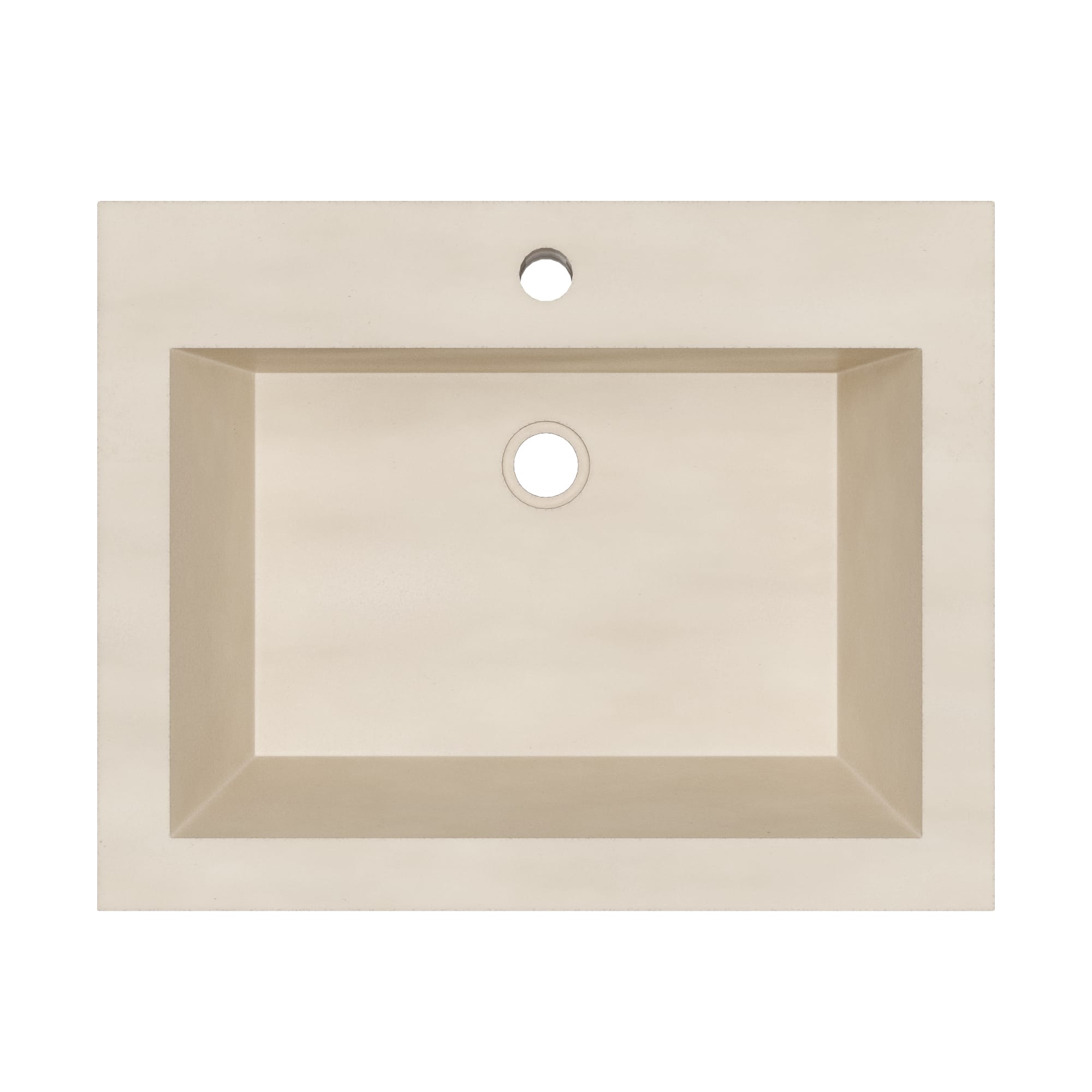Native Trails Natoma 24" x 19" Rectangle Wall Mount NativeStone Concrete ADA Bathroom Sink, Pearl, NSL2405-P Product Image