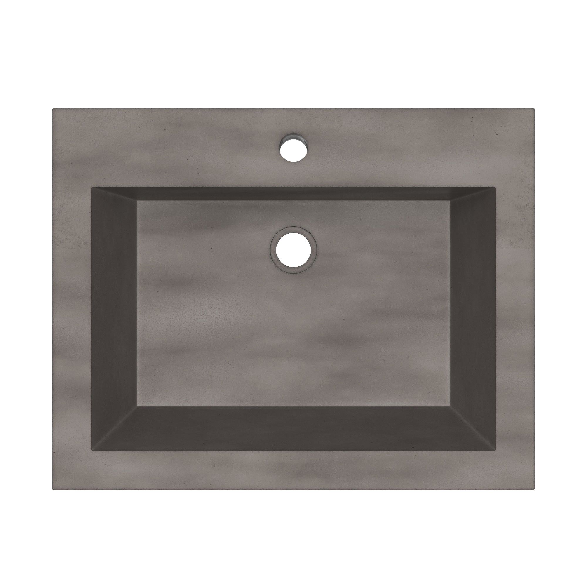 Native Trails Natoma 24" x 19" Rectangle Wall Mount NativeStone Concrete ADA Bathroom Sink, Slate, NSL2405-S Product Image