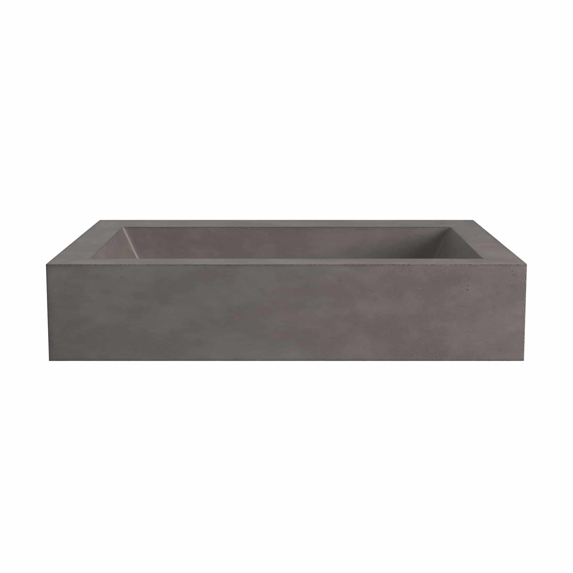 Native Trails Natoma 24" x 19" Rectangle Wall Mount NativeStone Concrete ADA Bathroom Sink, Slate, NSL2405-SX Product Image