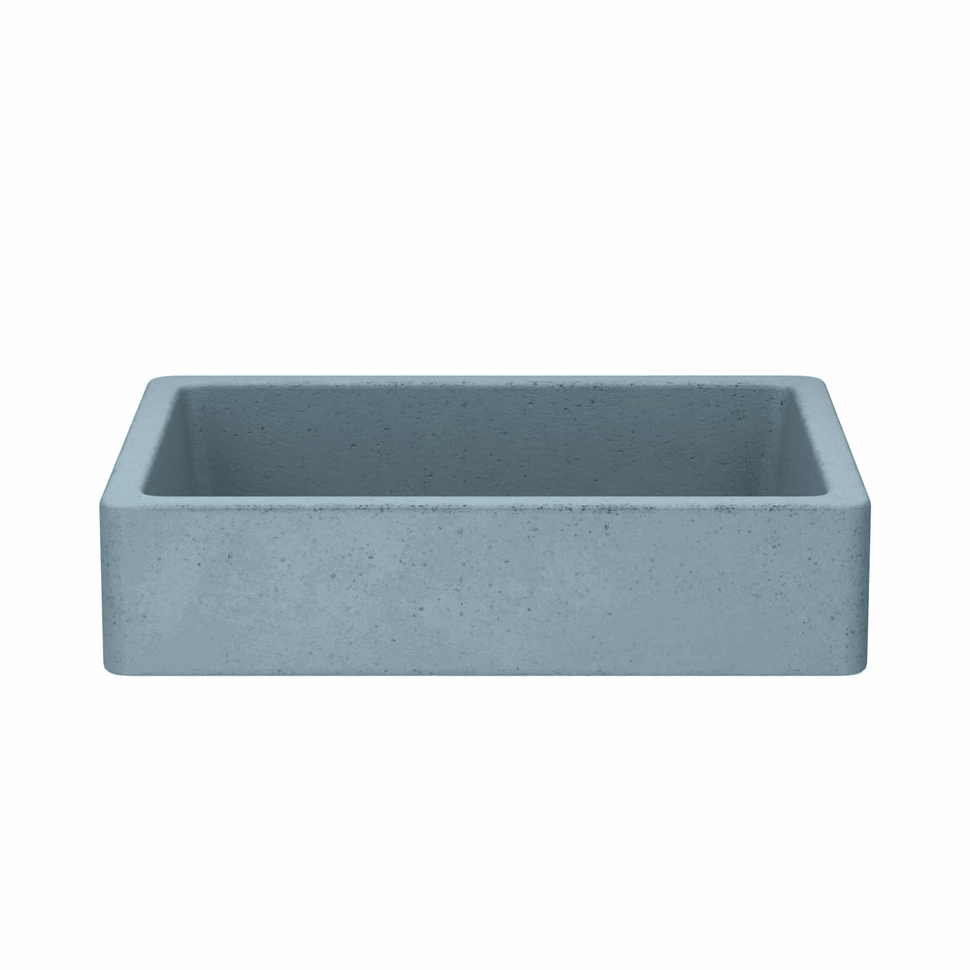 Native Trails Nipomo 19.5" x 15" Rectangle NativeStone Concrete ADA Farmhouse Bathroom Sink, Ocean, NSL1915-O