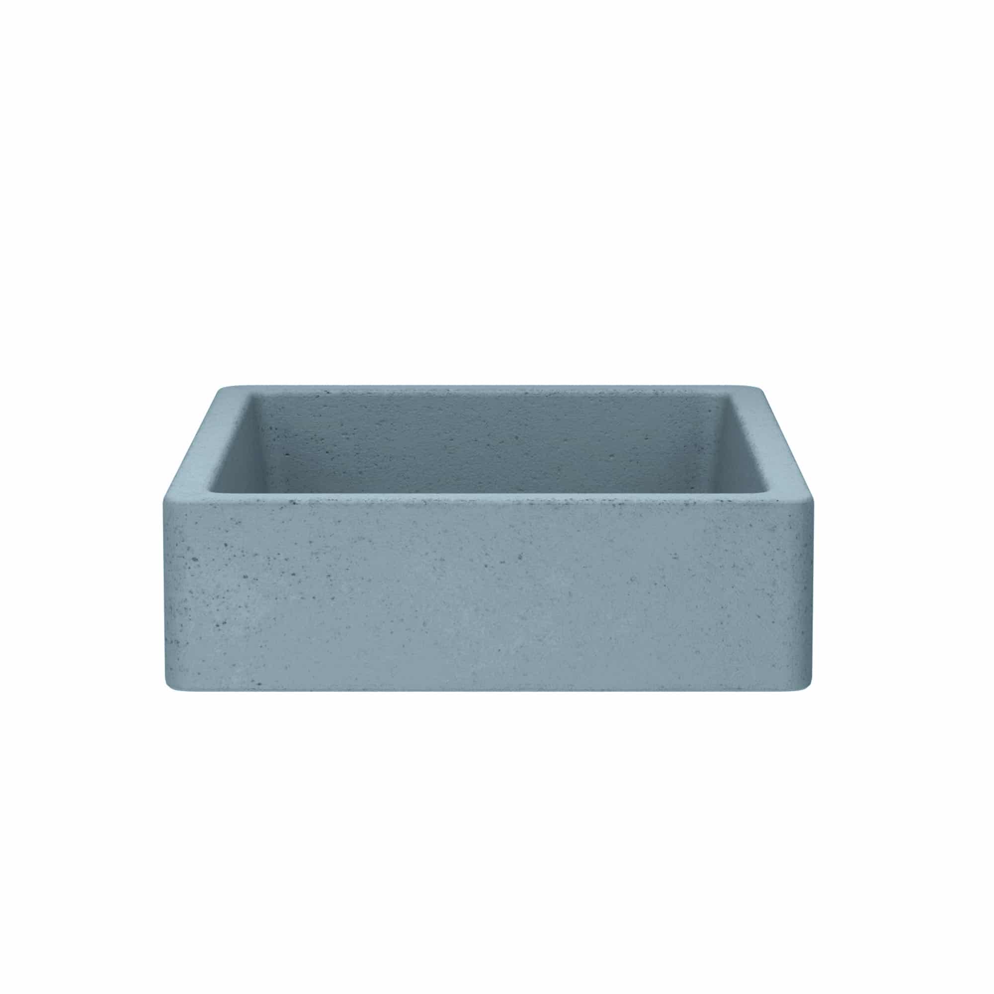 Native Trails Nipomo 19.5" x 15" Rectangle NativeStone Concrete ADA Farmhouse Bathroom Sink, Ocean, NSL1915-O