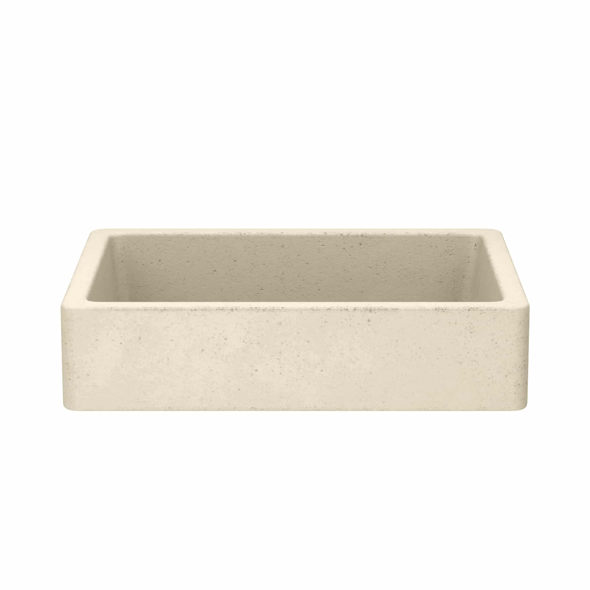 Native Trails Nipomo 19.5" x 15" Rectangle NativeStone Concrete ADA Farmhouse Bathroom Sink, Sand, NSL1915-D Product Image