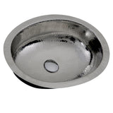 Nantucket Sinks Brightwork Home 18" Stainless Steel Bathroom Sink, OVS-OF
