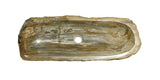 Allstone 31″x11″x5″ Petrified Wood Stone Vessel Sink, Brown, PEWD-#095