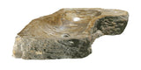 Allstone 23"x30"x6" Petrified Wood Stone Vessel Sink, Beige, Brown, PEWD-#136