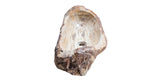 Allstone 36"x13.25"x7.5" Petrified Wood Stone Vessel Sink, Beige, Brown, PEWD-#2123