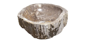 Alternate Image for Allstone 23"x18.5"x5.5" Petrified Wood Stone Vessel Sink, Beige, Taupe, PEWD-#244