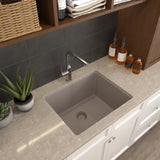 Nantucket Sinks Rockport 25" Dual Mount Granite Composite Laundry Sink, Truffle, PR2522-DM-TR