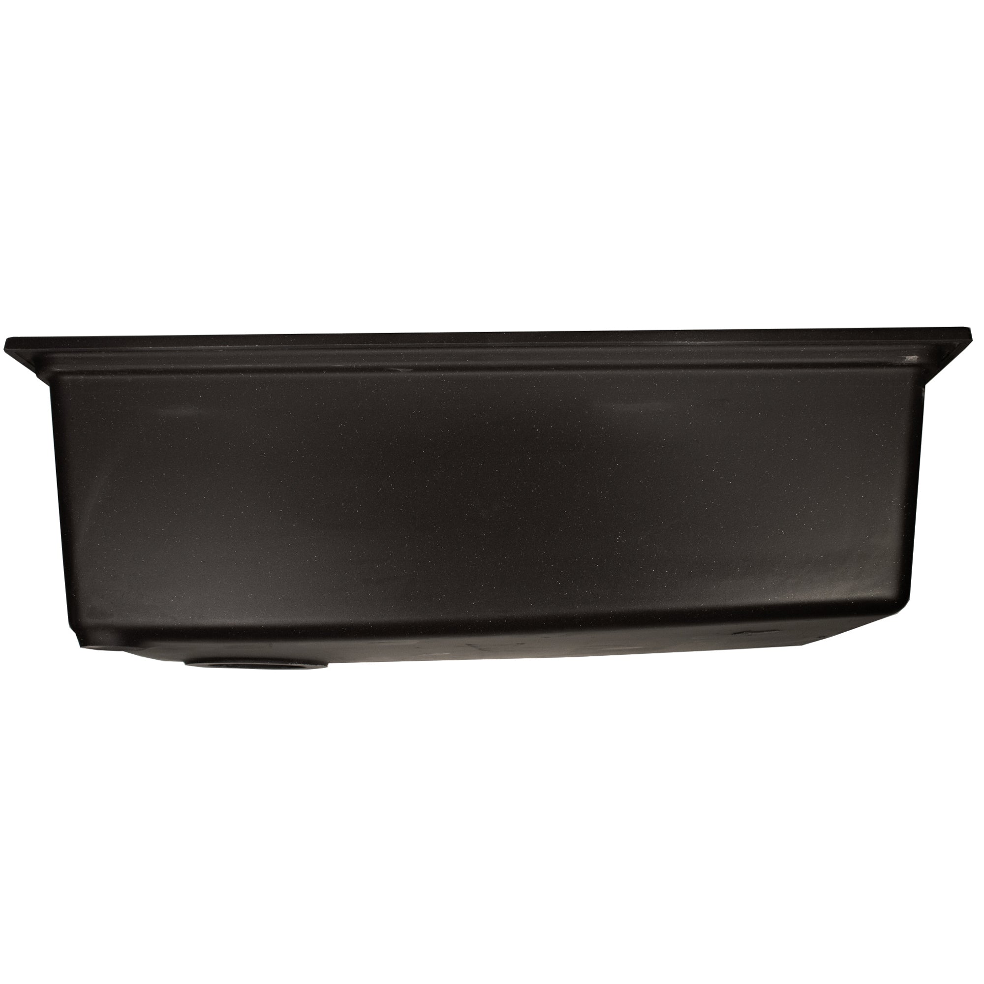 Nantucket Sinks Rockport 30" Dual Mount Granite Composite Workstation Kitchen Sink with Accessories, Black, PR3019PS-BL