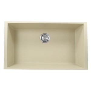 Nantucket Sinks Plymouth 33" Granite Composite Kitchen Sink, Sand, PR3320-S-UM