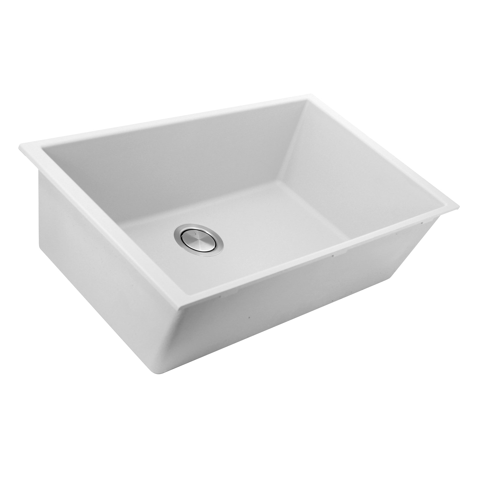 Nantucket Sinks Plymouth 33" Granite Composite Kitchen Sink, White, PR3320-W-UM