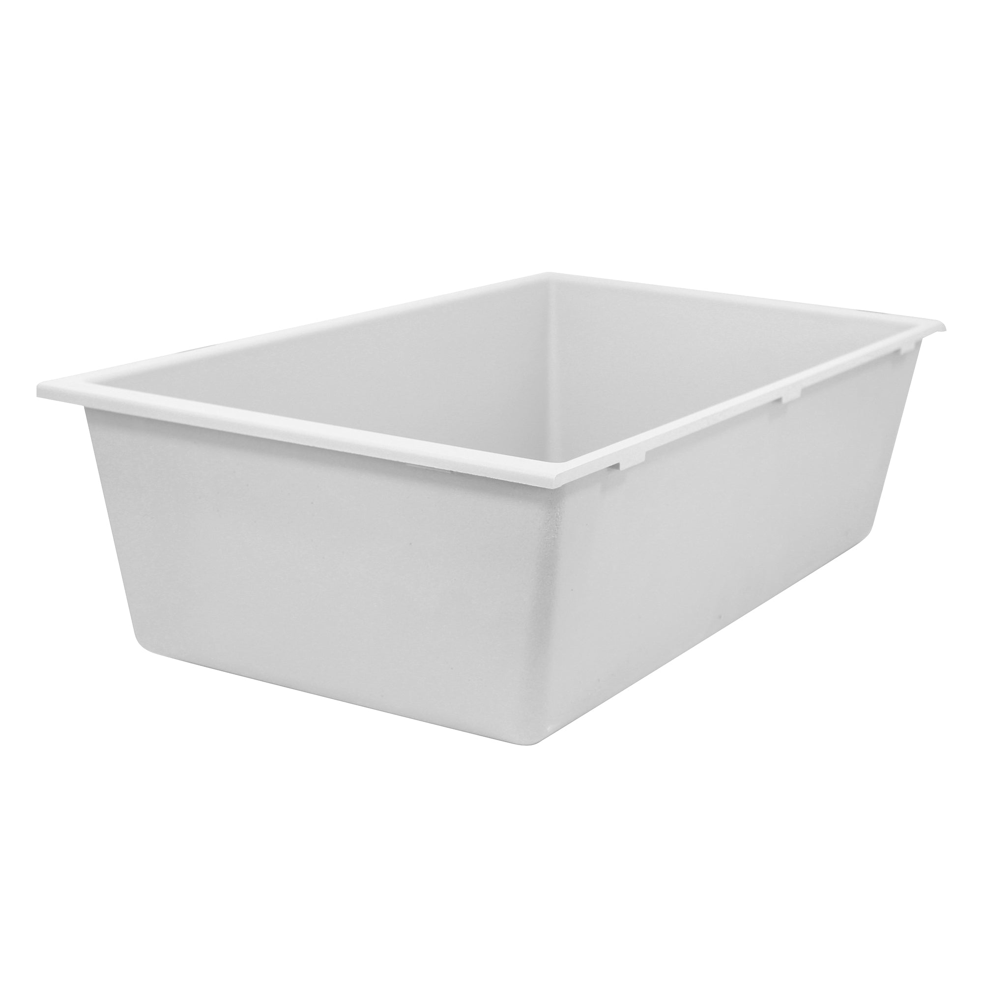 Nantucket Sinks Plymouth 33" Granite Composite Kitchen Sink, White, PR3320-W-UM