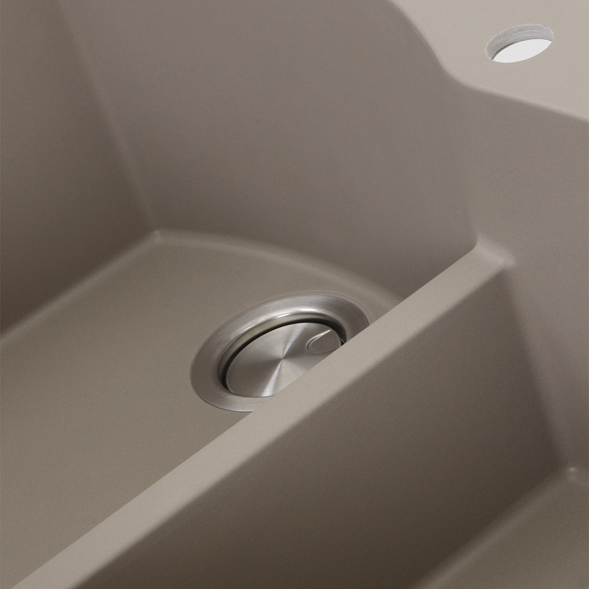 Nantucket Sinks Plymouth 33" Granite Composite Kitchen Sink, 60/40 Double Bowl, Truffle, PR6040-TR