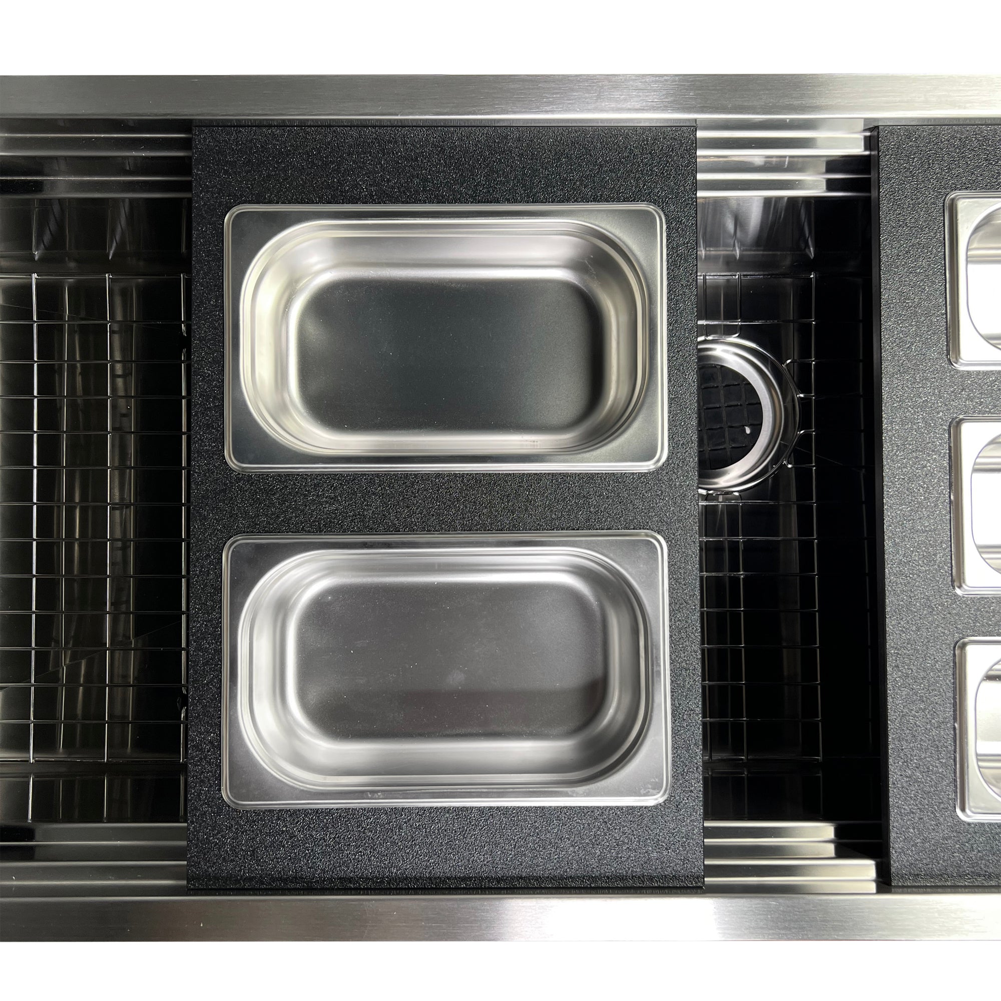 Nantucket sinks premium kitchen 18 prep station condiment tray hdpe/stainless steel alternate product image