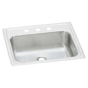 Alternate Image for Elkay Celebrity 19" Rectangular Drop In/Topmount Stainless Steel ADA Bathroom Sink, Brushed Satin, 3 Faucet Holes, PSLVR1917LO3